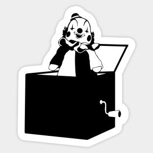 Jack in the box clown Sticker